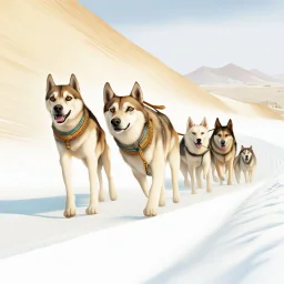 Ancient Egyptian Sled Dogs