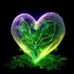 electric heart iridescent cloth