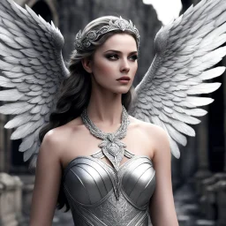 "It said..." Kalypso's fingers still on your hipbone, her nails dimpling the skin as her grip tightens. "It said you were coming." She shifts closer, her breath warm against your neck. "It showed me the first time I saw you—standing in a ruined city, tearing the wings from an angel." Her silver eyes burn with the memory even in the dim temple light. "I watched from the shadows and knew you for what you were."