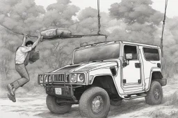 man swinging hummer by kim jung gi