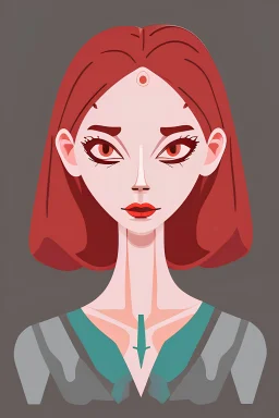 Alien female vector image
