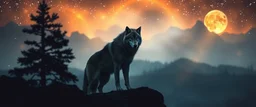 In the quiet of the night, two wolves call to me from the deep One honest, one commercial, they dance in shadows where secrets keep Ethereal whispers echo soft, guiding my thoughts through the stars Drifting on waves of melody, I wander beneath the cosmic bars [Chorus] Harmony's found in the silence within Where the honest wolf reveals the truth from the din