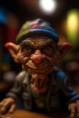 portrait of rad mad Chad gremlin , prize winning oil painting,bokeh like f/0.8, tilt-shift lens 8k, high detail, smooth render, down-light, unreal engine