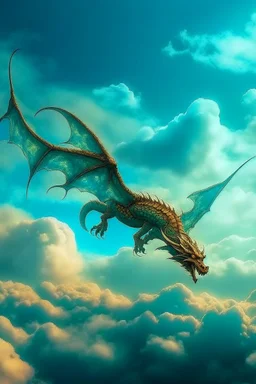 dragon in sky