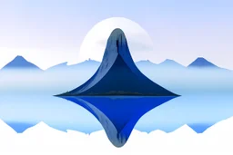 a broken orb is split open and impaled upon the lone mountain peak