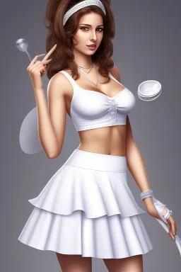 A very beautiful sexy Greek maid