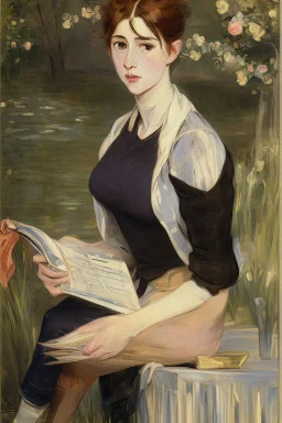 Berthe Morisot, Reading, 1873, Cleveland Museum of Art van gough