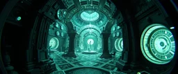 super mage CYBERMAGIC: THE OCCULT ARCHITECTURE OF "ARTIFICIAL INTELLIGENCE", in the Escher and Bach style, with a messed up scene hiding somewhere, pin hole cam pic