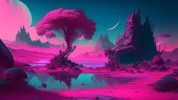 Phantasy landscape, syber pank