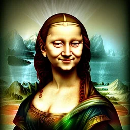 Monalisa wearing a saree, hyper realistic photograph