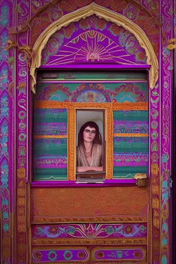 [vaporwave] With a sense of purpose Svetlana pushed open the ornately decorated caravan door, revealing a warm interior adorned with tapestries depicting scenes of Gypsy folklore. Inside, Raul, with his weathered face and eyes that held the wisdom of countless journeys, sat in quiet contemplation. He looked up, his eyes meeting Svetlana's, and a flicker of recognition passed between them.