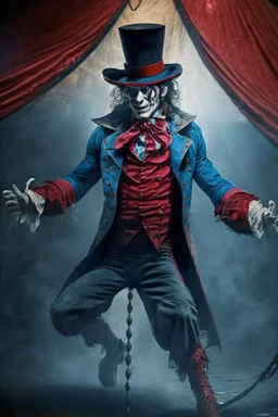 Van Helsing pretending to be a circus ring leader