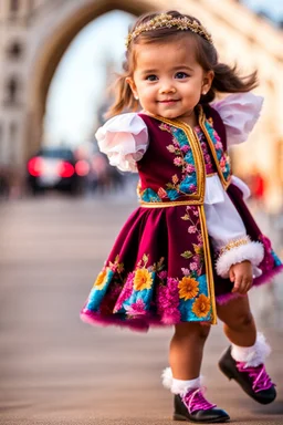 remove background, very pretty little girl in same costum