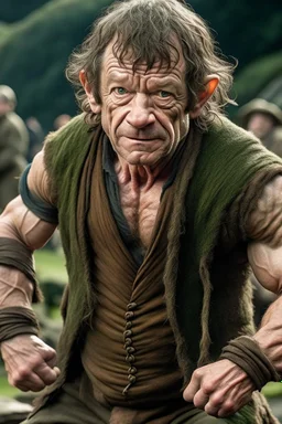 crazy muscular bilbo baggins