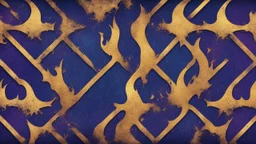 Hyper Realistic Navy-Blue & Purple Grungy-Retro-Artistic-Pattern with golden-fire Background