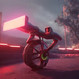 Futuristic fire bike, cinema4d, unreal engine 5, 8k