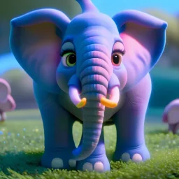 Elephant, chick , pixar studio detail, 8k