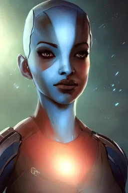 liara t'soni from mass effect, sharp details, sharp focus, elegant, highly detailed, illustration, by jordan grimmer and greg rutkowski and pine ( ハイネ ) and 薯 子 imoko and 香 川 悠 作 and wlop and maya takamura, intricate, beautiful, trending artstation, pixiv, digital art