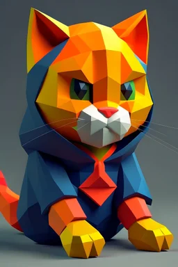 low poly with easy basic shapes nintendo64 character of a happy cat in a hoodie with retro game on the hoodie