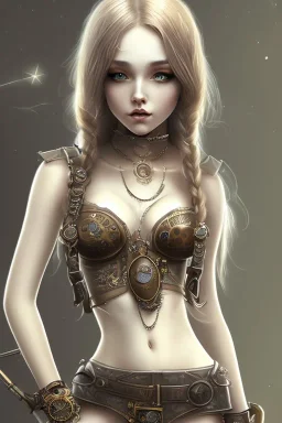 steampunk girl cute body