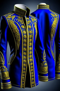 Royal jacket design on two different sides