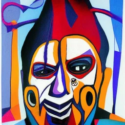 Portrait of Corey Tailor Slipknot by Picasso