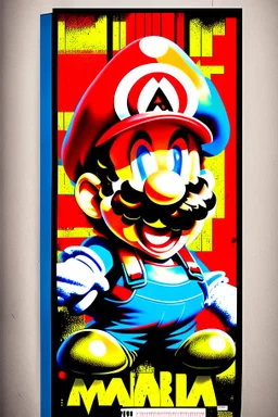 Popart mario poster