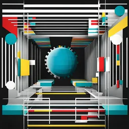 a abstract Swiss Graphic Design art work