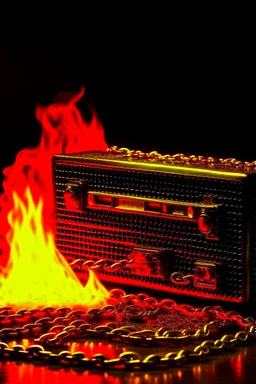 Firestarter hifi chain '80s flames all around