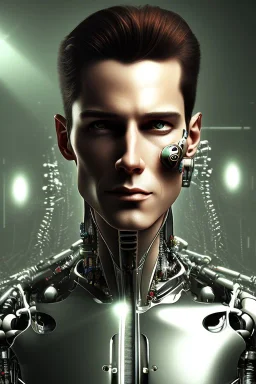 cyborg, men, matrix style