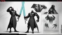 venom sith with lightsaber claws