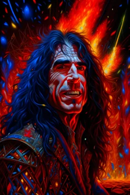 fire, lightning, wind, rain, volcanic lava, fireworks, explosions, multicolored neon lights, Paul Stanley in the art style of Leonardo De Vinci, oil paint on canvas, 32k UHD, hyper realistic, photorealistic, realistic, life-like, extremely detailed, extremely colorful, sharp beautiful professional quality,