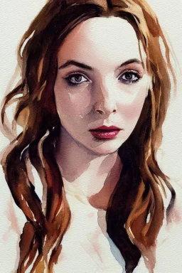 Jodie Comer watercolor