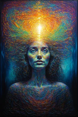 painting with light your whole existence; surreal optical art