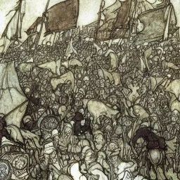 Norman invasion by Arthur Rackham