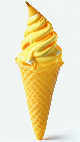 Mango Ice cream cone