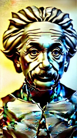 Albert Einstein, detailed and intricate calligraphy ink painting of a "cyborg Mad Scientist" holding beakers, outer space Background cosmic fractals, dystopian, concept art, unreal engine 5, god rays, ray tracing, RTX, lumen lighting, ultra detail, volumetric lighting, 3d, finely drawn, high definition, high resolution. award-winning: professional portrait: atmospheric: commanding: fantastical: clarity: 16k: ultra quality: striking: brilliance: stunning colors: amazing depth: masterfully crafted