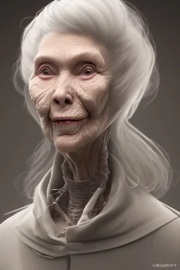 Old grandma who had too many facelifts