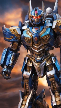 A close picture to cosmic transformers warrior, cosmic galaxy armor intricate details, highly detailed, in dreamshaper finetuned model with dynamic art style witg