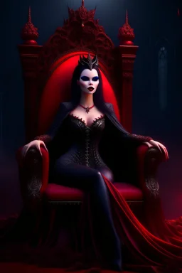 Vampire queen on her throne