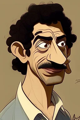 Ahmed El Sakka Egyptian actor ,cartoon 2d