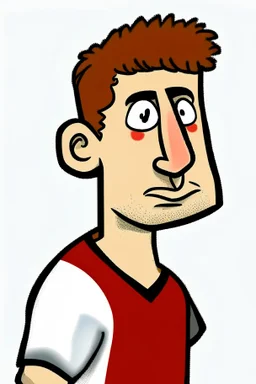 Alfie Whiteman Footballer ,cartoon 2d