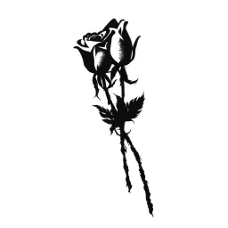 two vector roses together, logo