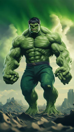 Hulk made in marok surreal 8K image