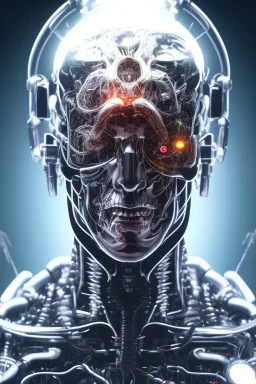 future, cyborg ,head , terminator, brain, men