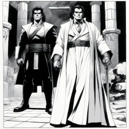 #5 Original Art by Howard Chaykin (Vortex Comic, 1988): The next day, when Pashhur released him from the stocks, Jeremiah said to him, 'The Lord’s name for you is not Pashhur, but Terror on Every Side