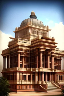 Dravidian style architectural building for Supreme Court of India