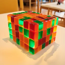 Rubic's cube made out of jello