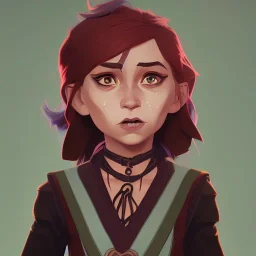 Portrait of an adorable witch kid by Nick Harris