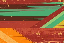 background of energetic and masculine colored horizontal stipes and wedges over a chaotic and aged texture, as a simple vector